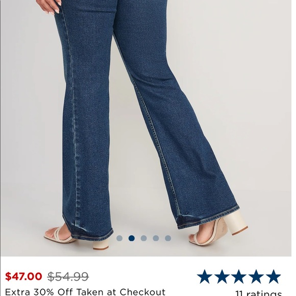 NWT Maternity Flare Jeans Sz 6 Old Navy - Picture 8 of 10